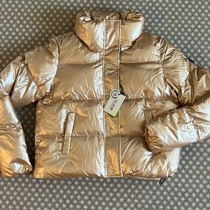 Noize Coco-M cropped puffer Small Rosegold